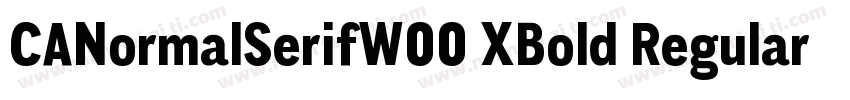 CANormalSerifW00 XBold Regular字体转换